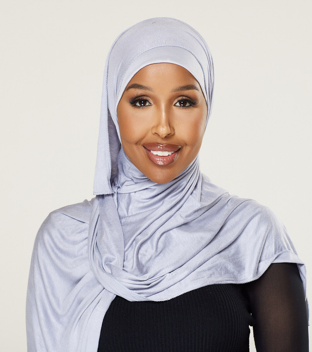 Jersey Instant Hijab - Cool Grey