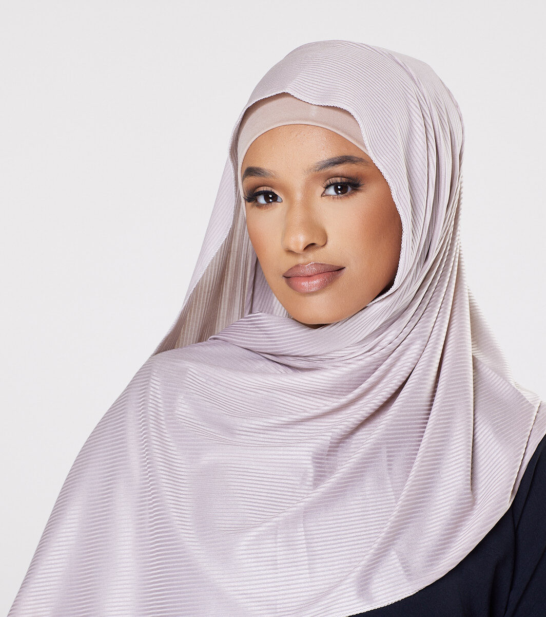 Ribbed Instant Hijab - Warm Nude